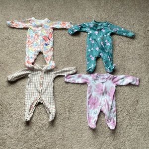 Carter Preemie Four Onesies
